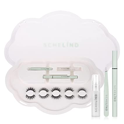 Photo 1 of (2 ITEM BUNDLE) SCHELIND 3D Natural False Eyelashes,Non-Magnetic Lashes with Eyeliner Kit Reusable 3D Fluffy Mink Lashes Cruelty Free,100% Handmade Lightweight Lashes 5 Pairs & Eyeliner Pens & Eyelash Glue Remover & Applicatorfor Eyelashes(SC02) + TOCESS 