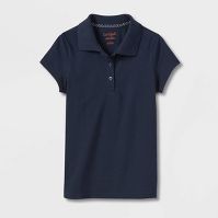 Photo 1 of ***BUNDDLE***
Girls' Short Sleeve Jersey Uniform Polo Shirt - Cat & Jack™ Navy
Girls' 2pk Cotton Ribbed Bra - Cat & Jack™ Blue/White