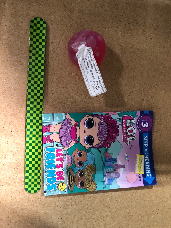 Photo 5 of 7 ITEM CHILDRENS TOY BUNDLE) (Let's Be Friends (L.O.L. Surprise!) + POP TUBES+ SLAP ON BRACELET + LITTLE TYKES CAR + DISNEY DOORABLES MYSTERY PACK + AND SQUISH TOY