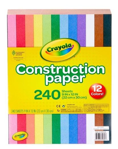 Photo 1 of (3 ITEM BUNDLE) 2 PACKS OF 4pk Fire Color Changing Packet - Party Flames + CRAYOLA Construction Paper, 240 Count
