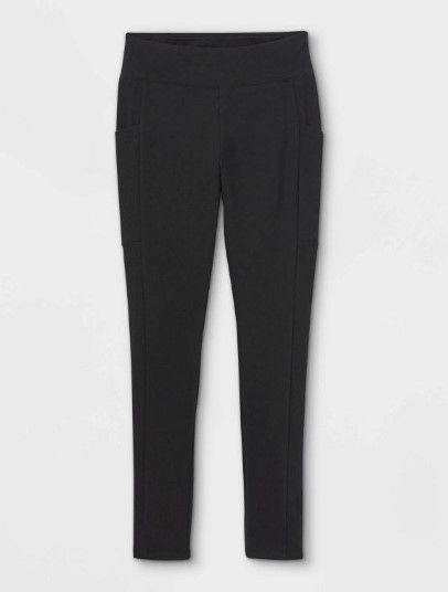 Photo 1 of 2 PAIRS OF Girls' High-Waisted Pocket Leggings SIZE LARGE (10/12)