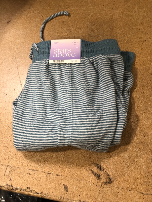 Photo 2 of Blue Striped Perfectly Cozy Jogger Pajama Sleep Pants - Medium
