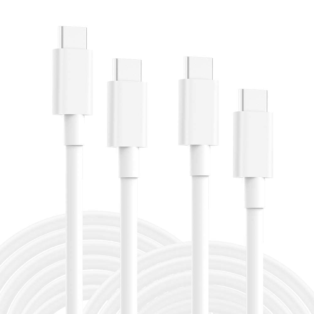 Photo 1 of 4- Pack 6ft USB C to USB C Charging Cable for New iPad Pro 12.9/11, Air 4/5, Mini 6, Type C Cord for MacBook Pro, Air 13 in, Samsung, Pixel, LG, All PD USB C Charger
