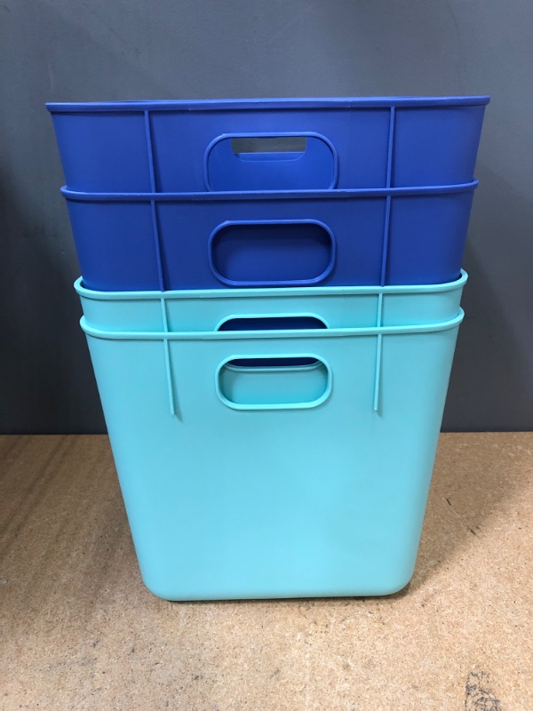 Photo 1 of 4 cube storage bins 10x10"