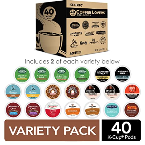 Photo 1 of **EXPIRES OCT13/2022**  Keurig Coffee Lovers' Collection Sampler Pack, Single-Serve K-Cup Pods, Compatible with all Keurig 1.0/Classic, 2.0 and K-Café Coffee Makers, Variety Pack, 40 Count
