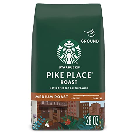 Photo 1 of **EXPIRES DEC19/2022** Starbucks Ground Coffee—Medium Roast Coffee—Pike Place Roast—100% Arabica—1 bag (28 oz)
