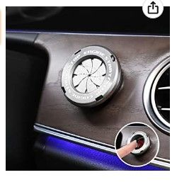 Photo 1 of 2 PACK Car Push Start Button Cover Interior Accessories Rotary Ring Knob Engine Start Stop Button Decoration Car Spin Ignition Anti-Scratch Universal Button Protective Cover (Silver)
