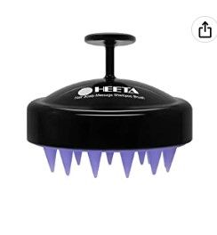 Photo 1 of 2 PACK Hair Shampoo Brush, HEETA Scalp Care Hair Brush with Soft Silicone Scalp Massager (Black)
