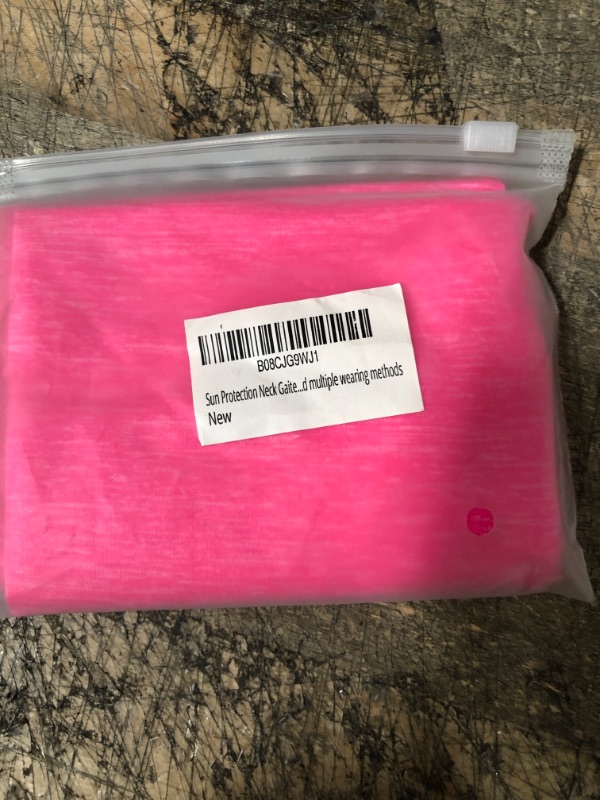 Photo 2 of  PINK----Sun Protection Neck Gaiter Washable and Reusable Face Cover Dust from Dust Wind Bandana Balaclava Headwear and multiple wearing methods
