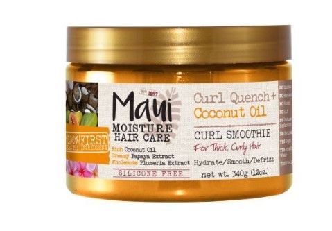 Photo 1 of (x3) Maui Moisture Coconut Oil Curl Quench Smoothie Curl Enhancer - 12oz

