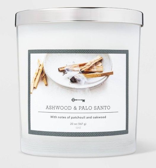 Photo 1 of (x2) Jar Ashwood and Palo Santo Candle - Threshold