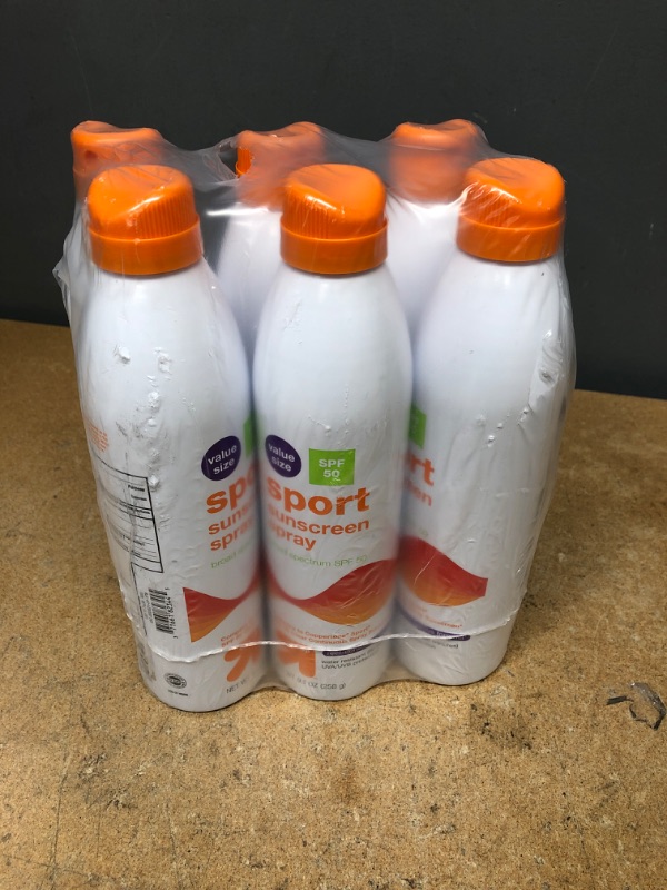 Photo 2 of (X6) PACK Continuous Sport Sunscreen Spray - up & up