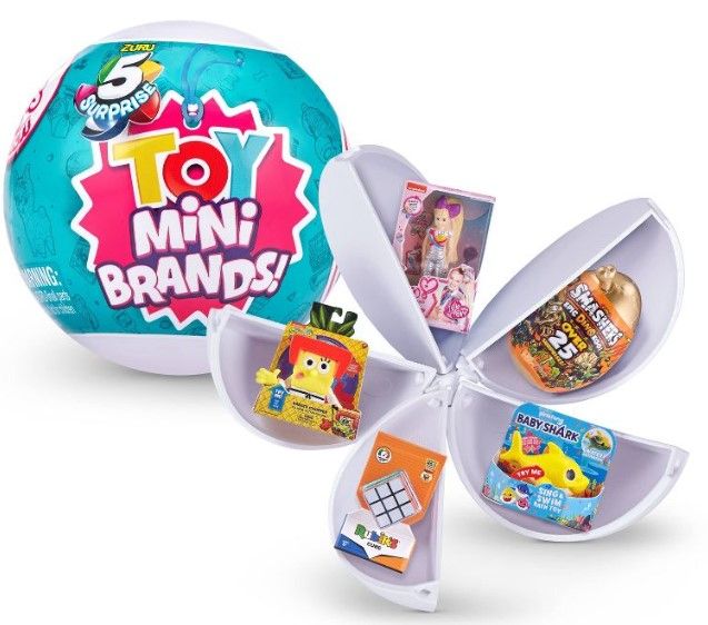 Photo 1 of (X5) 5 Surprise Toy Mini Brands Capsule Collectible Toy

