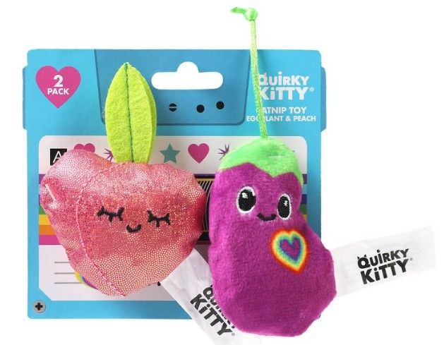 Photo 1 of (X6) Quirky Kitty Egg Plant + Peach Cat Toy - Purple
Pride Rainbow Bee Cat Toy Set - 3pk
Burrow Canned Food Cat Toy - Boots & Barkley