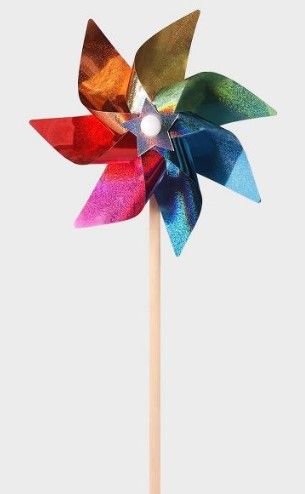 Photo 1 of (X8) 20" Americana Pinwheel Color Block Rainbow - Sun Squad