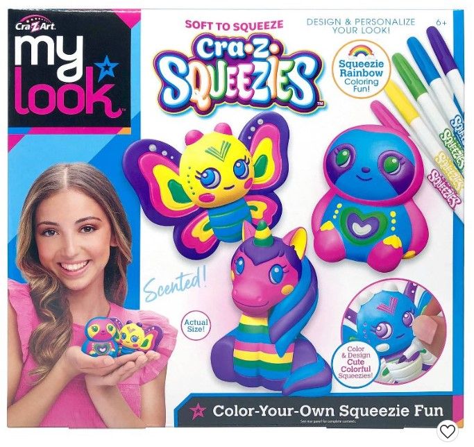 Photo 1 of (X2) My Look Cra-Z-Squeezies Color Your Own Squeezie Fun
