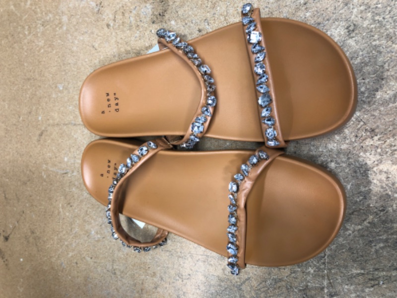 Photo 2 of ***Size: 7 *** Women's Jacky Embellished Skinny Strap Sandals - A New Day™

