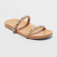 Photo 1 of ***Size: 7 *** Women's Jacky Embellished Skinny Strap Sandals - A New Day™


