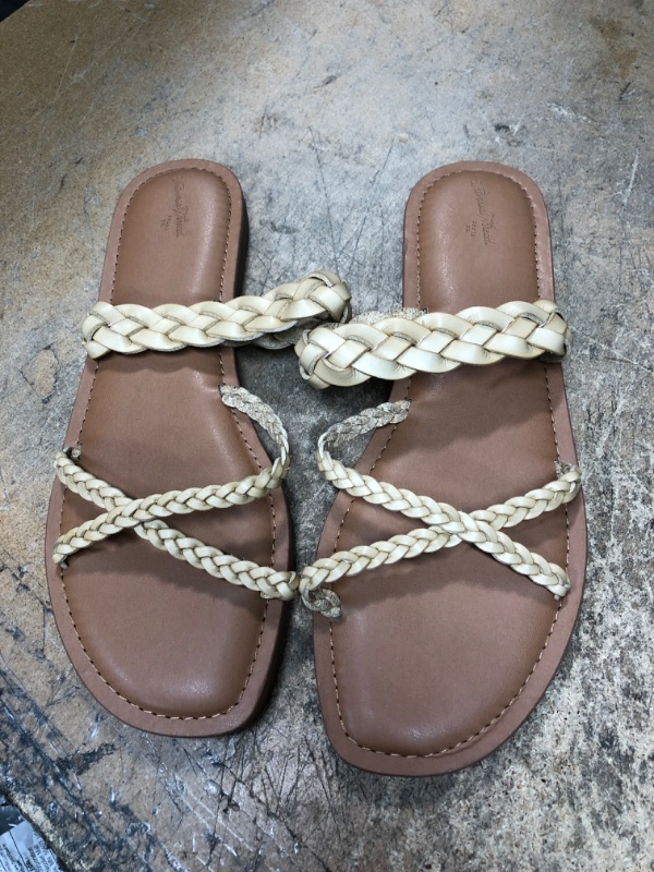 Photo 1 of ***Size: 11*** Women's Hilda Braided Strappy Footbed Sandals - Universal Thread™

