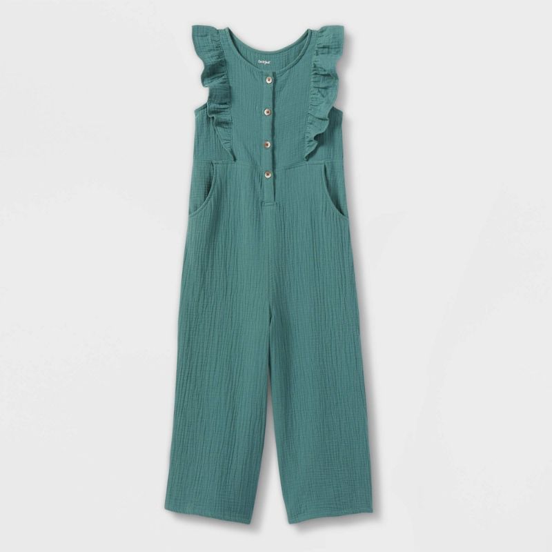 Photo 1 of ***Size: XL for kids*** Girls' Adaptive Jumpsuit - Cat & Jack™ Dusty
