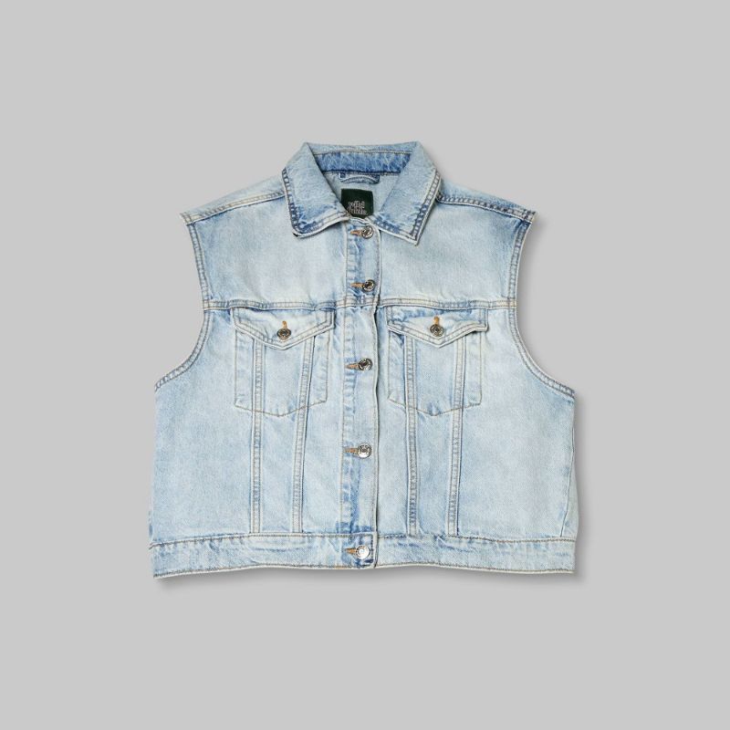 Photo 1 of ***Size: XS** Denim Trucker Vest - Wild Fable™
