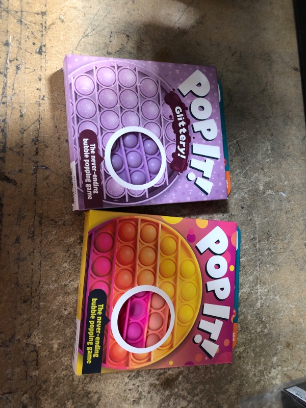 Photo 1 of 2 Chuckle & Roar Pop It! Pink Glittery Fidget Toy

