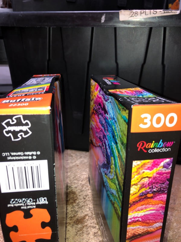 Photo 1 of 2 PACK Rainbow: Fiber Rainbow Jigsaw Puzzle 300 pc  AND NYC Rainbow Large Pieces Jigsaw Puzzle - 300pc