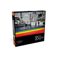 Photo 2 of 2 PACK Rainbow: Fiber Rainbow Jigsaw Puzzle 300 pc  AND NYC Rainbow Large Pieces Jigsaw Puzzle - 300pc