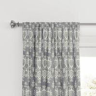 Photo 1 of 1pc 54"x84" Blackout Printed Matelasse Window Curtain Panel - Threshold