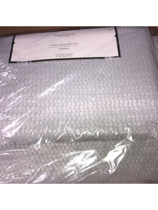 Photo 1 of 2pk Fuzzy Foam Bath Rug - Threshold