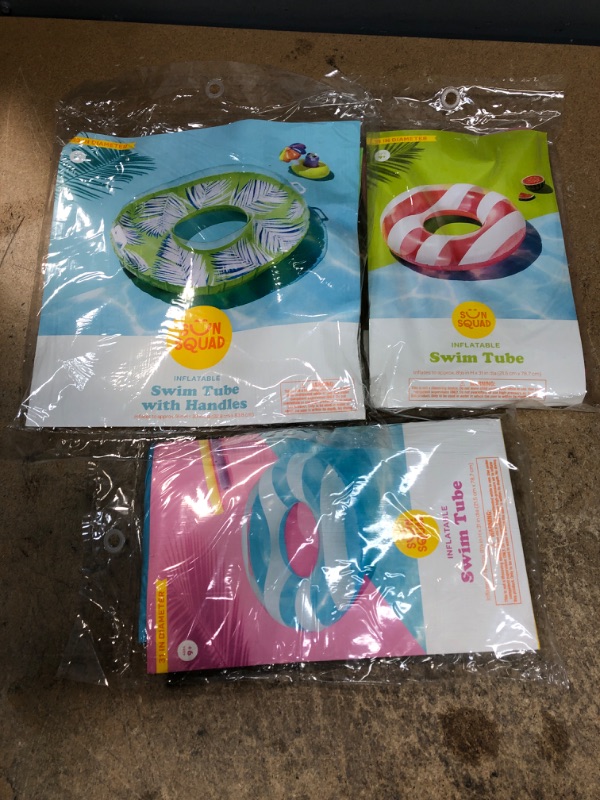 Photo 2 of  Swim Tube With Handles  - Sun Squad™ Bundle of 3 
