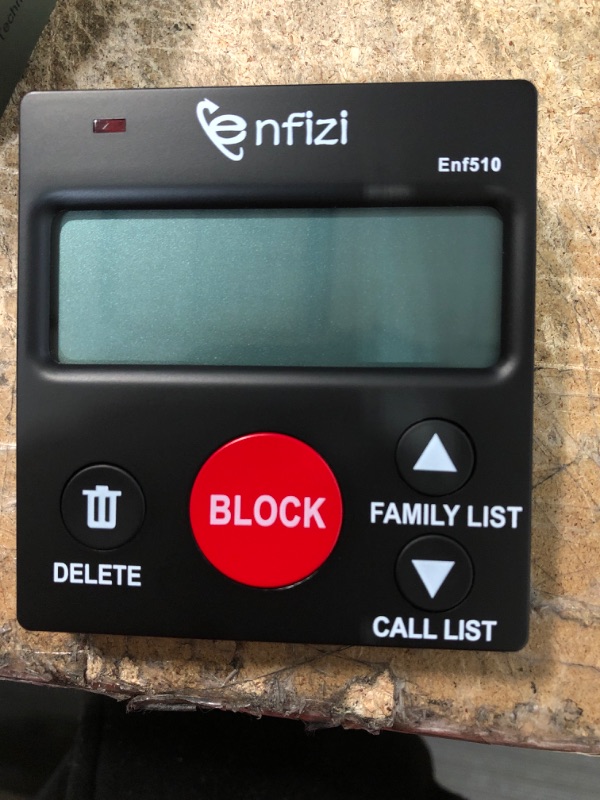 Photo 2 of Enf510 Call Blocker for Landline Phones/Answering Machine/Home Cordless Phones, Works with All Analog Telephones, Family Function
