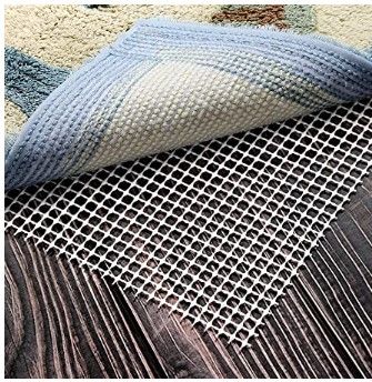 Photo 1 of Bundle of 2 items---Rovtop Anti Skid Rug Pad Gripper, 4×5.9 Ft Extra Thick Protective Anti Slip Rug Grips for All Floors and Finishes Including Hardwoods, Red, white and blue patriotic shower curtain 