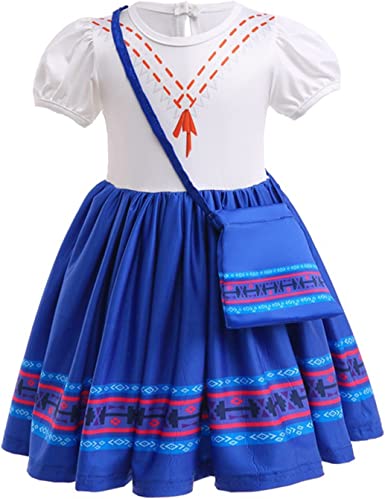 Photo 1 of Cotrio Madrigal Family Mirabel/Isabella/Dolores/Pepa/Luisa Costume Dress for Girls Halloween Cosplay Outfits
