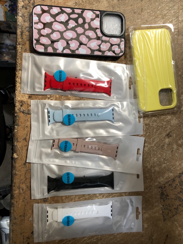 Photo 1 of bundle of 7 items
apple watches, 2 iPhone cases
