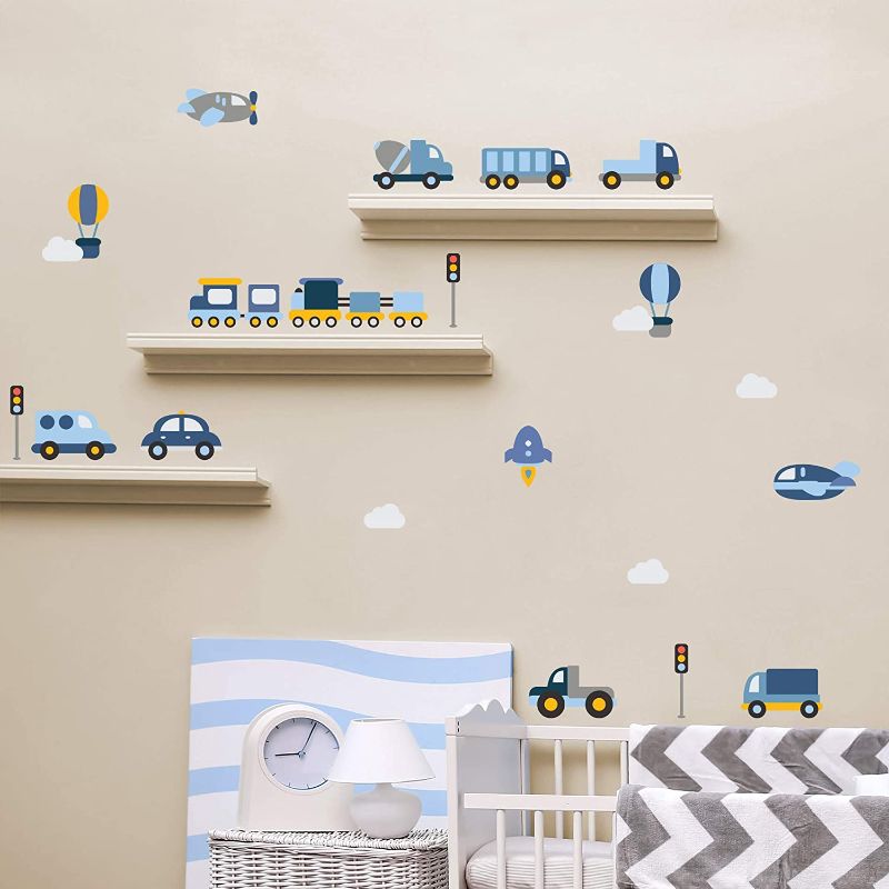 Photo 1 of Cars and Transport Wall Decals in Blue 22 pcs - Rooms and Stickers
2 X UNITS