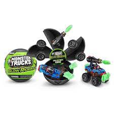 Photo 1 of 2CT  5 SURPRISE Monster Trucks Glow Riders Series 