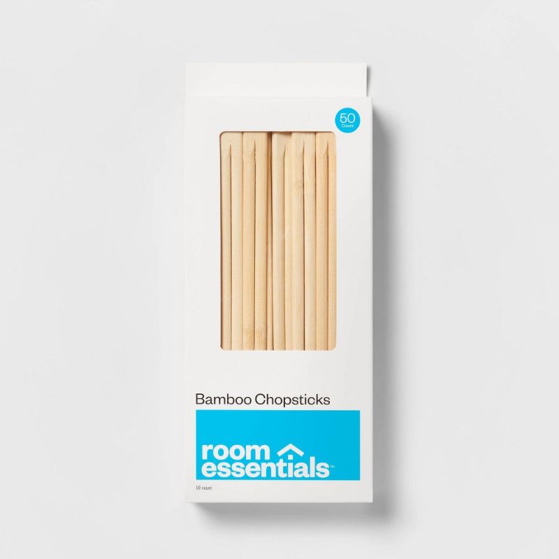 Photo 1 of 5 BOXES 50ct Bamboo Chopsticks - Room Essentials™
