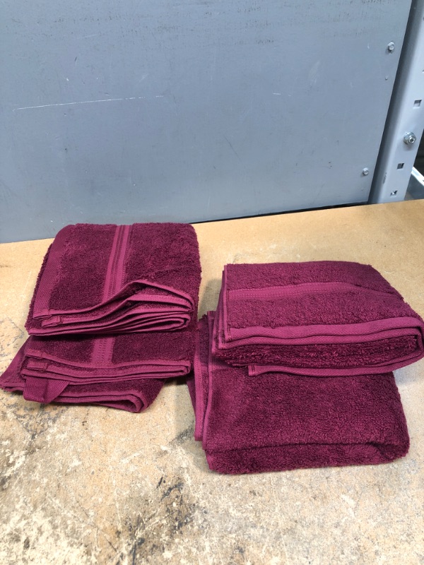 Photo 2 of 4 Packs of Antimicrobial - Total Fresh Towels 16 In x 28 In Maroon 