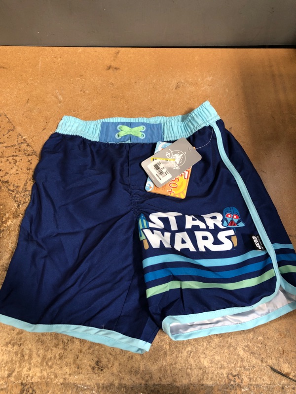 Photo 1 of Boys' Star Wars Swim Trunks - Size: 5-6 Color: blue Age Group: kids