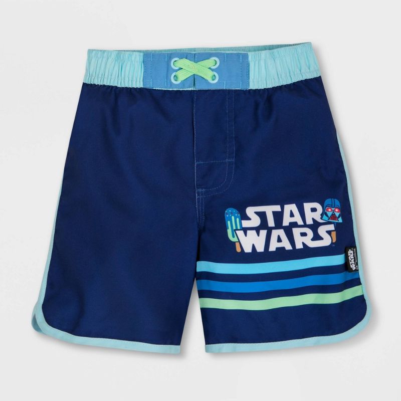 Photo 1 of Boys' Star Wars Swim Trunks - Size: 5-6 Color: blue Age Group: kids