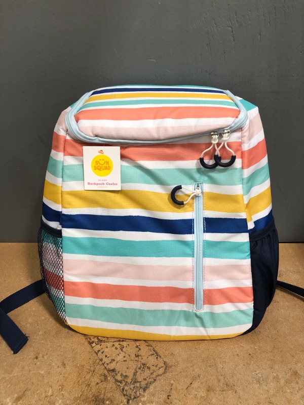 Photo 2 of 7.5qt Backpack Coolers Stripe - Sun Squad