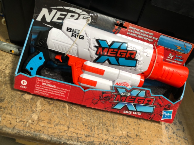 Photo 2 of BUNDLE OF (2 ITEMS) NERF DARTS 10X--Nerf Mega Xl Big Rig Blaster