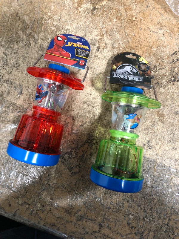 Photo 1 of BUNDLE OF (2 ITEMS ) KIDS LIGHT LANTERN SPIDER MAN - JURASSIC WORLD