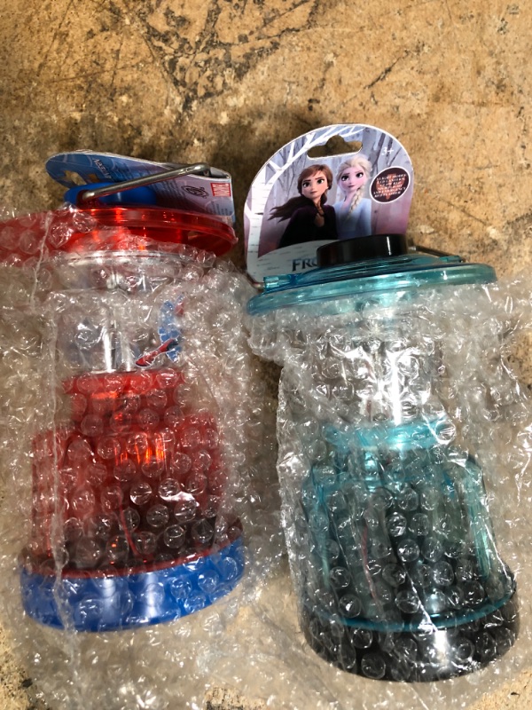 Photo 1 of BUNDLE OF (2 ITEMS ) KIDS LIGHT LANTERN SPIDERMAN FROZEN 