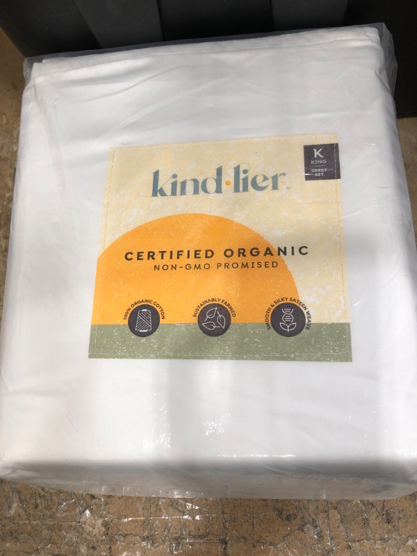Photo 2 of 100% Organic Cotton Solid Sheet Set - Kindlier