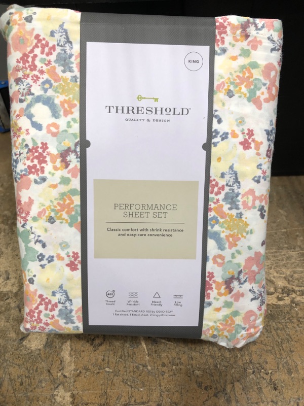 Photo 2 of 400 Thread Count Printed Performance Sheet Set - Threshold