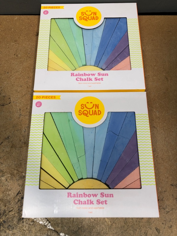 Photo 2 of 20pc Sidewalk Rainbow Sun Chalk - Sun Squad Bundle of 2  