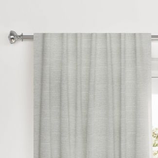 Photo 1 of 1pc Blackout Textural Overlay Window Curtain Panel - Threshold™ - 50"w x 84" L

