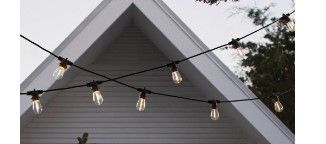 Photo 1 of Smith & Hawken 10ct LED Outdoor Non- Drop String Lights Black